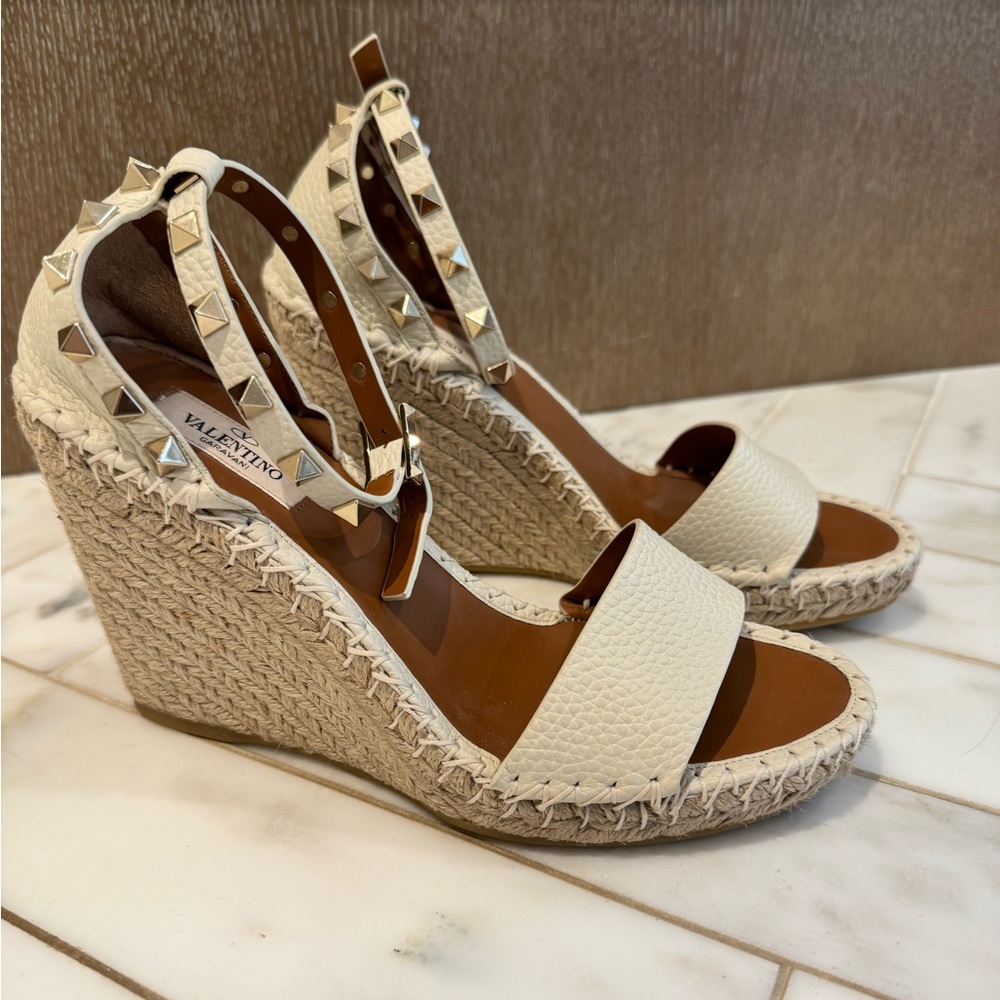 Valentino rock stud wedges